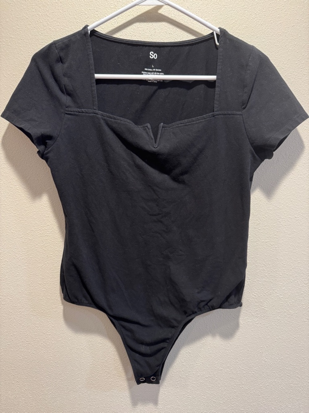 SO Black Logo Cotton Blend Tee
